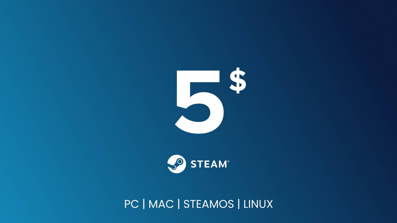 Steam Gift Card - 5 USD
